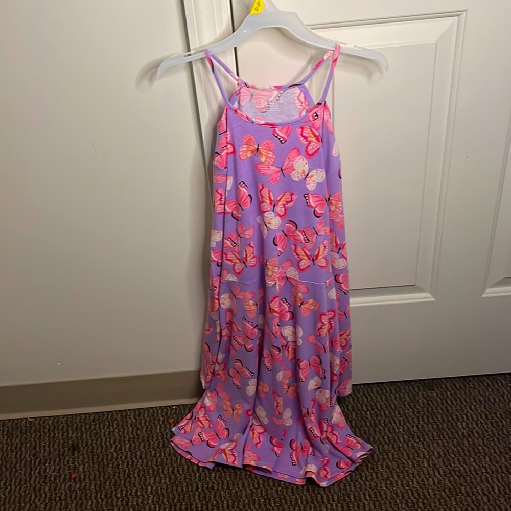 Purple and pink butterfly off shoulder dress from childrens place size 16